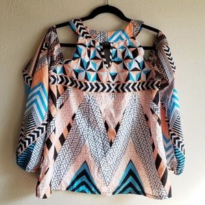 Large Open Shoulder Blouse